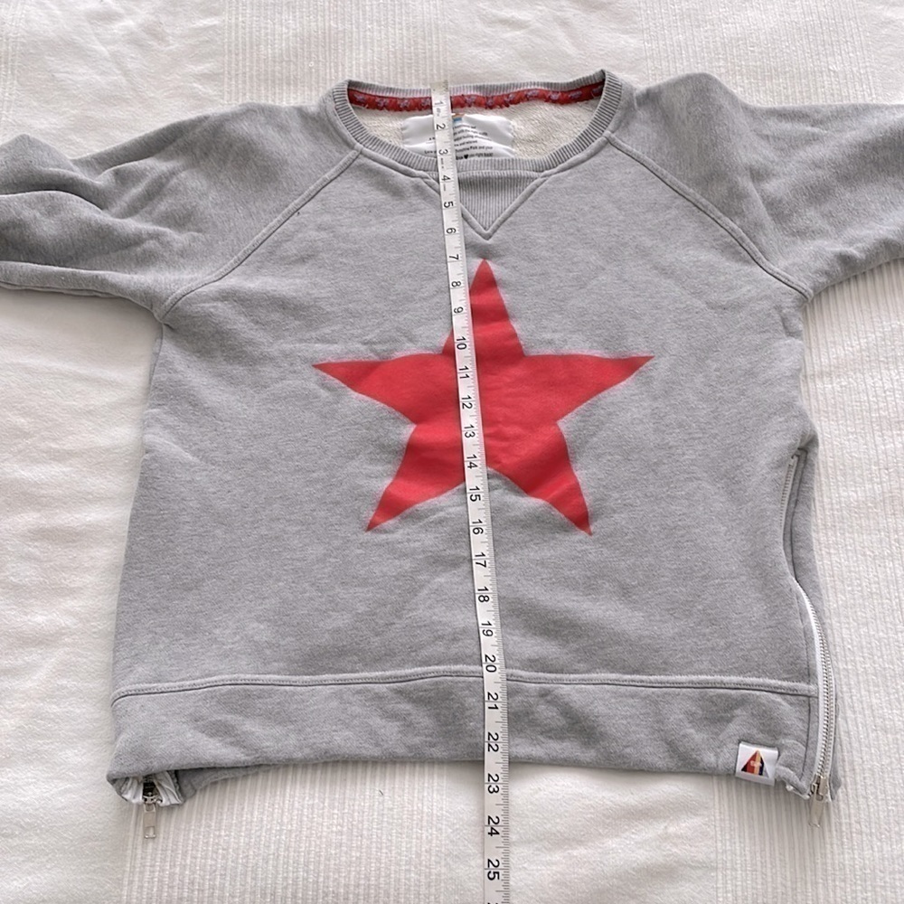 Sunshine Park Jolie Star Side Zip Sweatshirt Size Medium - Picture 8 of 8
